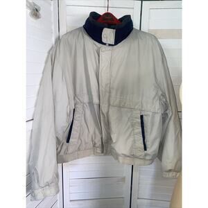 Vintage Members Only Jacket Mariner Quilted Windbreaker Full Zip Khaki X-Large